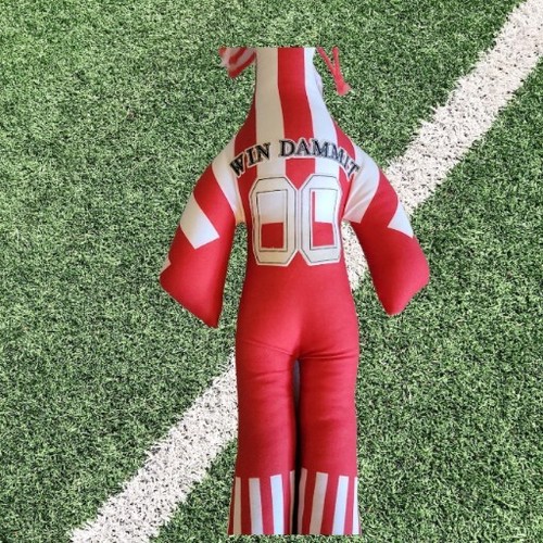 Win Dammit Puppe Streifen Fußball KC Garn Haare weich Plüsch Stressabbau Spielzeug T31 - Bild 4 von 7