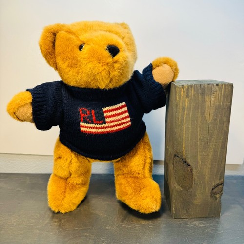"De colección Polo Sport Ralph Lauren 14"" Peluche 1997 Oso de Peluche con Piernas Articuladas RARO🔥