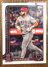 2025 Topps #278 Niko Kavadas, Los Angeles Angels RC