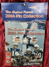 Nip New England Patriots 2004 Pin Boston Globe Display +14 Pins Yom Brady goat 