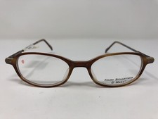 Hart Schaffner Marx Eyeglasses Frame HSM 903 Amber Stripe 48-18-145 Brown XZ62