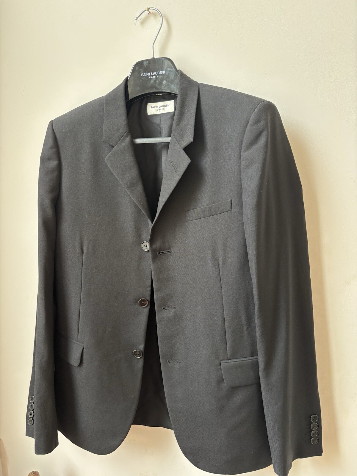 Giacca nera Saint Laurent taglia 48