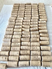 Corks Wine Lot of 100  Solid Real Used Arts Crafts Recycle La Crema NO Champagne