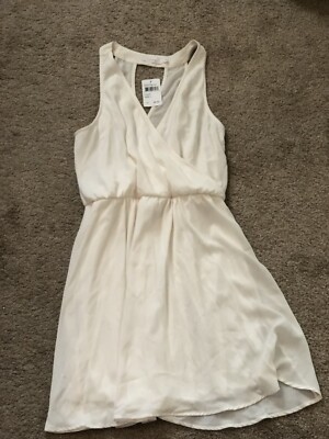 Lush Cocktail Dress Off White Size L NWT