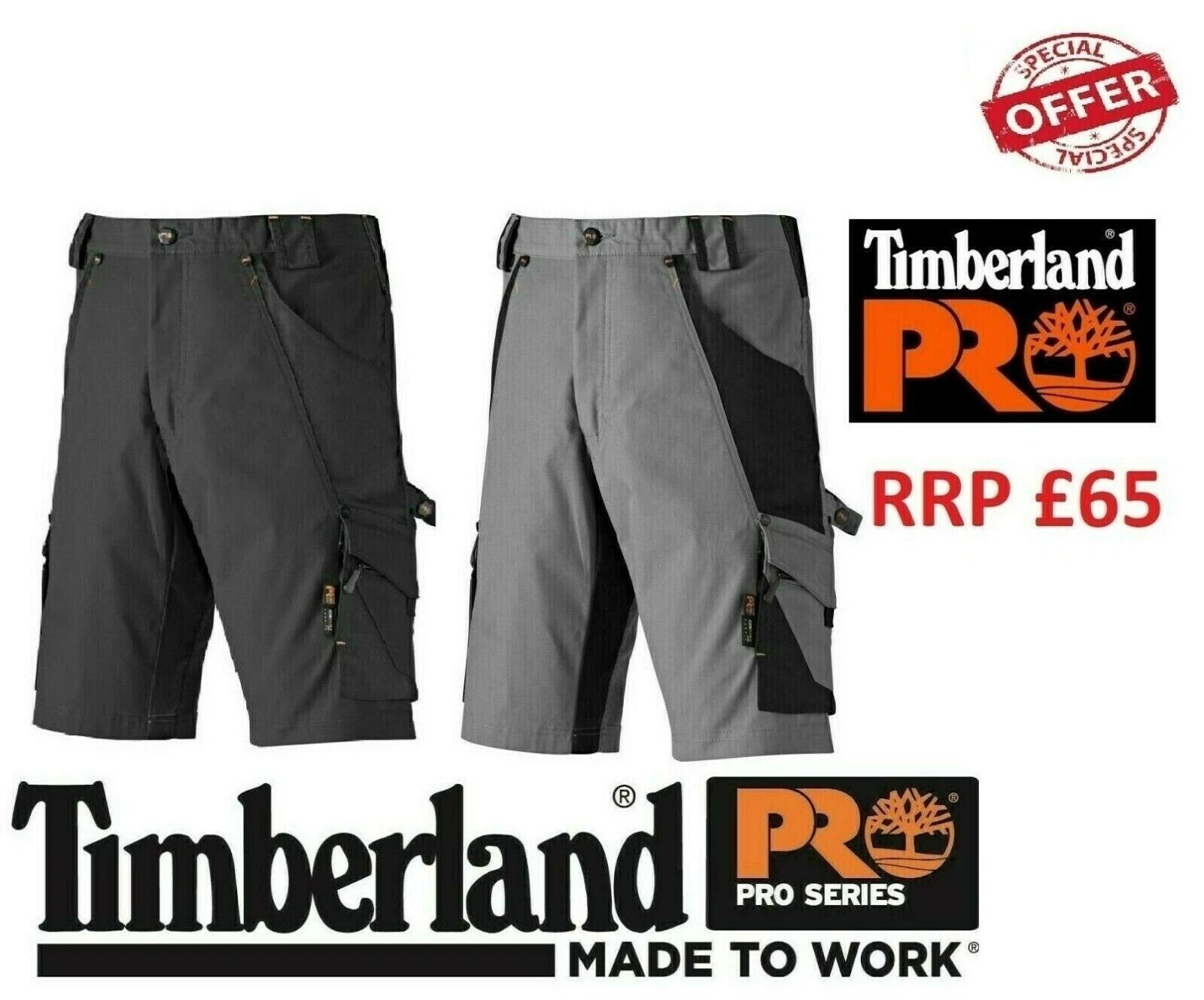 Timberland Pro Shorts Mens Interax Hardwearing Multi Pocket Lightweight RRP £65
Opens in a new windo