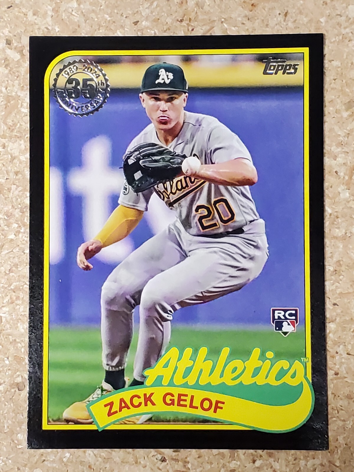 Zack Gelof 2024 Topps 1989 Anniversary Black Rookie Parallel #154/299 RC
