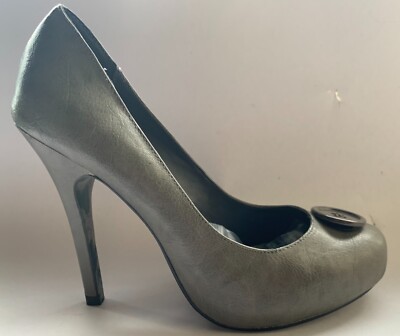 FEARNE COTTON DRAB OLIVE 12cm STILETTO COURT SHOES