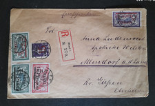 Memel 1922 Lettre Enveloppe Briefe nach Allendorf Oberhessen Reg Cover