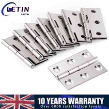 10 Pcs Of Quality Hinges Small-Large Door Gate Cabinet Cupboard Stainless Steel