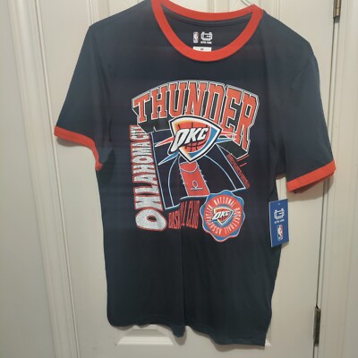 NWT Ultra Game OKC Thunder M Mens NBA Official Navy Blue SS VTM1215F
