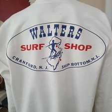 VINTAGE SURF SWEATSHIRT - WALTERS SURF SHOP CRANFORD N.J. SHIP BOTTOM N.J.