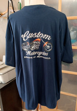 Custom Motorcycles T-Shirt 4XL Biker Chopper American Tradition USA Tee Shirt