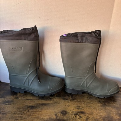 Kamik Forester Insulated Rubber Boots, Black, Men display picture 1