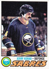 77/78 TOPPS..JERRY KORAB..NRMT..CARD # 128..SABRES..FREE COMBINED SHIP