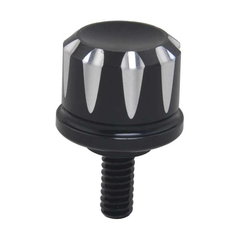 1/4''-20 Aluminum Edge Cut Black Rear Seat Bolt Screw For Harley Davidson Custom - Image 3 of 4