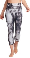 NUEVO CON ETIQUETAS Calia Mujeres Essential Tiro Alto Capri Leggings Oceanic Negro Talla XS $65 FLD71