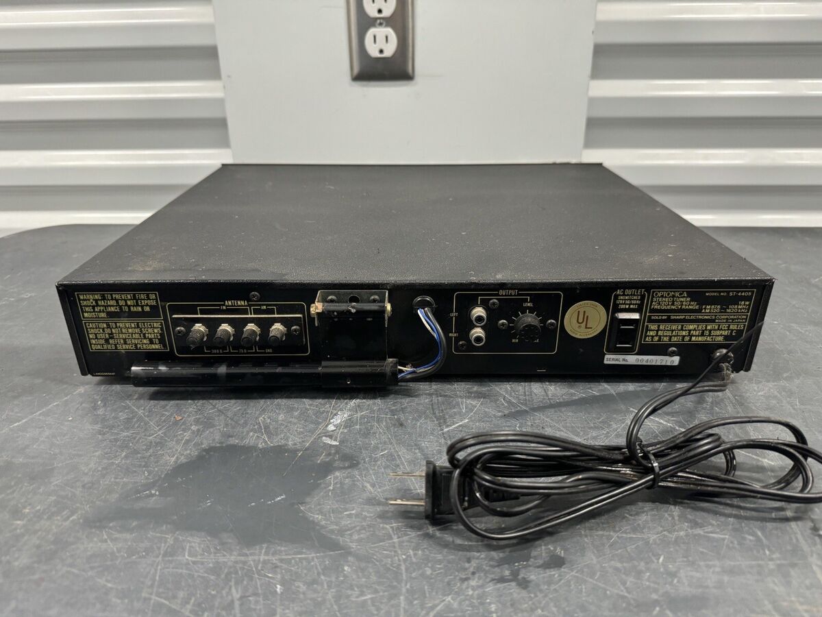 OPTONICA ST-4405 Stereo Tuner By Sharp - JAPAN WORKING | eBay OPTONICA ST-4405 Stereo Tuner By Sharp - JAPAN WORKING | eBay