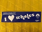 Star Trek IV I Love Whales Bumper Sticker 1987 Promotional VHS — photo 1