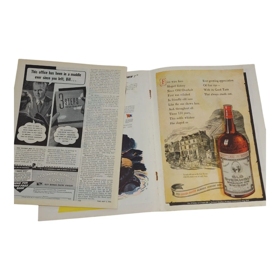 Vintage TIME Magazine May 1 1944 Omar Bradley Cover WWII Edition Advertisements - Image 2 of 4