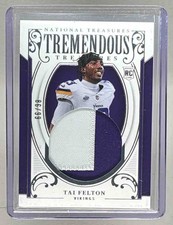 Tai Felton 2025 National Treasures #TT-TFN Tremendous Rookie Patch RC /99