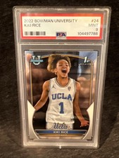 2022 BOWMAN UNIVERSITY KIKI RICE #24 MINT 9 