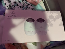 Zomee Fit Wearable Breast Pump Milk Collector Set, White, 2 Pack