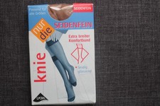 nur die Seidenfein Fein Kniestrümpfe Amber 15 den Einheitsgröße Neu OVP