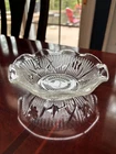 VINTAGE JEANNETTE DEPRESSION GLASS IRIS AND HERRINGBONE FLUTED SMALL BOWL 5-1/4"