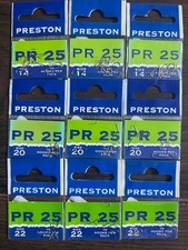 Preston PR25 Spade End Barbed Hooks x 9 PKS Size 14/20/22 Pellet Maggot Fishing