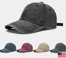 Cotton Baseball Cap Ball Dad Hat Adjustable Plain Solid Washed Men Premium 2026