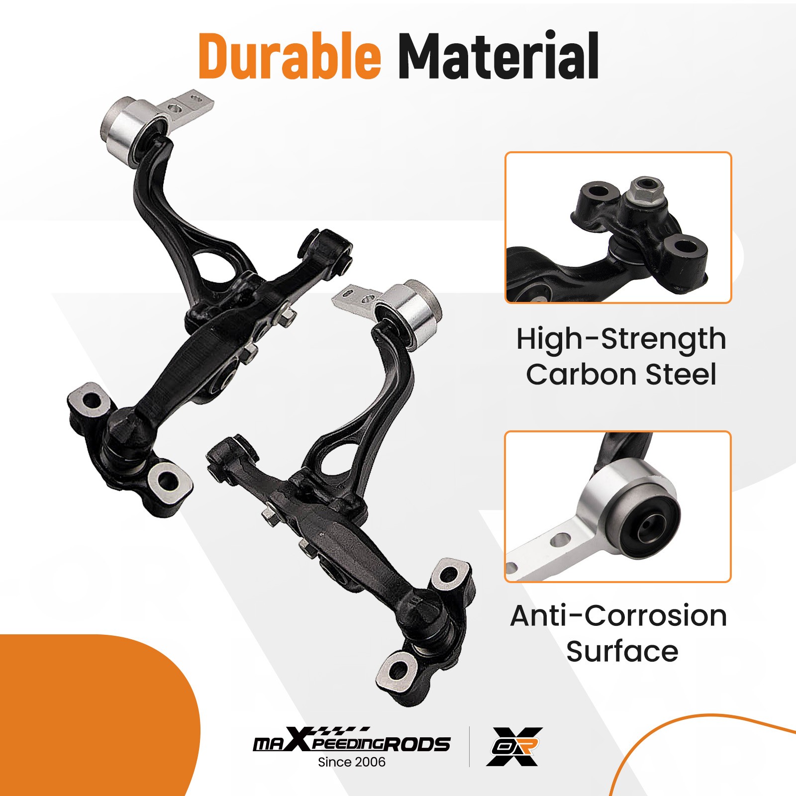 Pair Front Lower Wishbone Suspension Control Arms Kit For Mazda 6 2007-2012