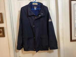 Nomex FR Jacket Mens XXL Navy Flame Resistant Lined Jacket IIIA Workwear