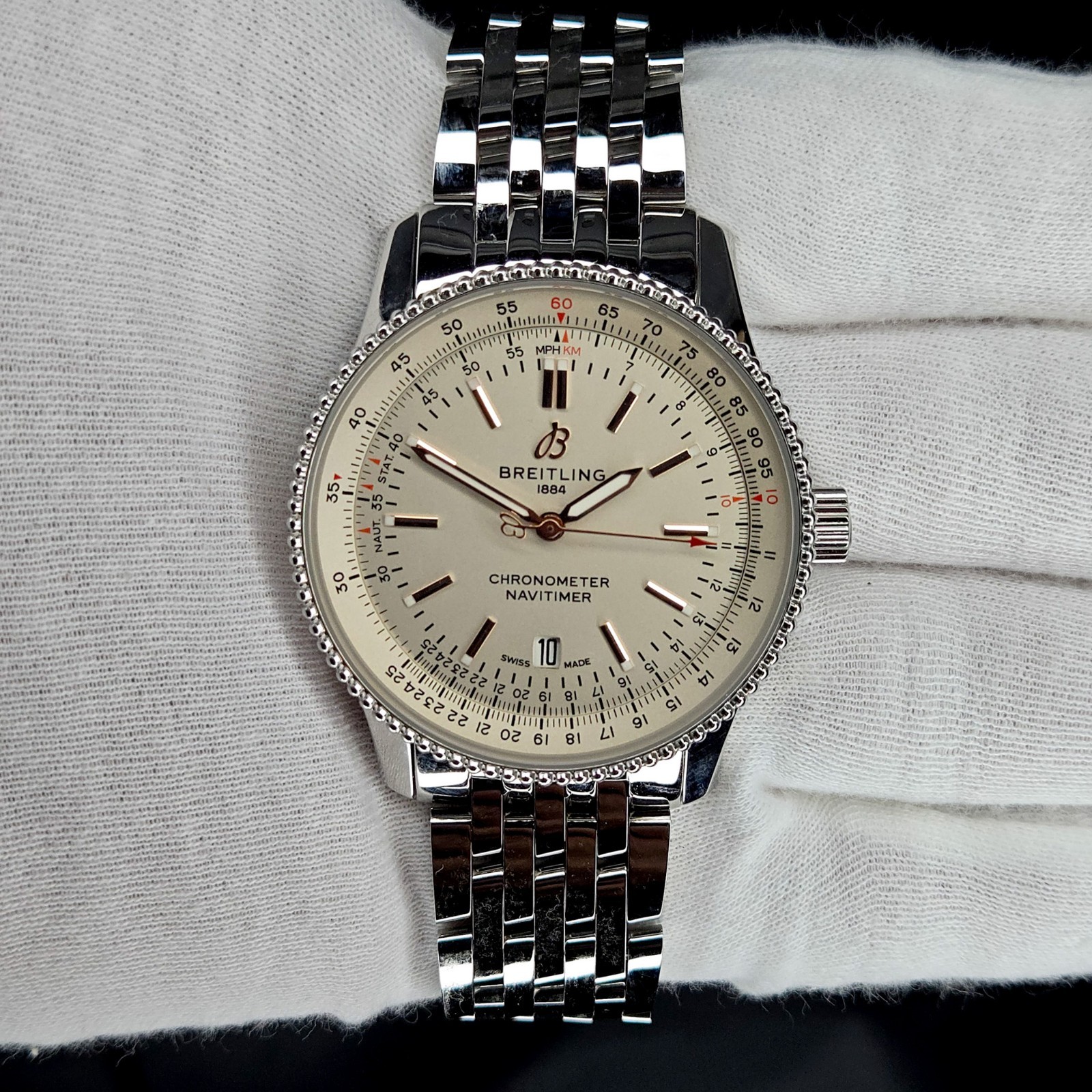 Unworn Breitling Navitimer Automatic 41, White Di… - image 1