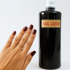 Nail Henna Liquid 100ML Dark Maroon Halal Nail Long Lasting Stain upto a month