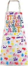 Artist Painters Apron With Pockets - Teacher Gift 'It's A Good Day To Make Ar...