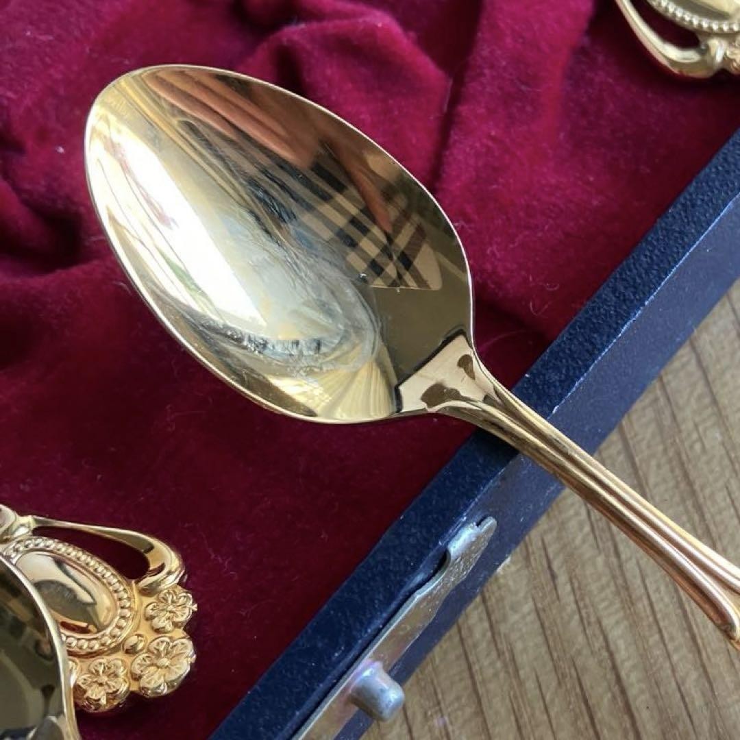 箱入り ノリタケ　ゴールド スプーン 6点 Noritake Christine Gold Spoon Set 6 Handled Spoons | eBay