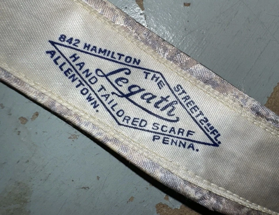 Corbata corbata geométrica vintage Legath años 40 años 50 Foto 3 de 3