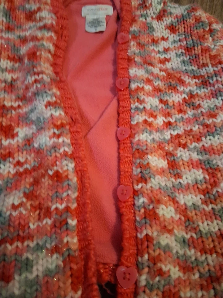 Sudadera con Capucha Wonder Kids Tejida Talla 5T Niñas Rosa Foto 3 de 4