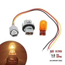 1 Set Car Turn Signal Light Bulb Socket Wiring Harness Set, with Connector