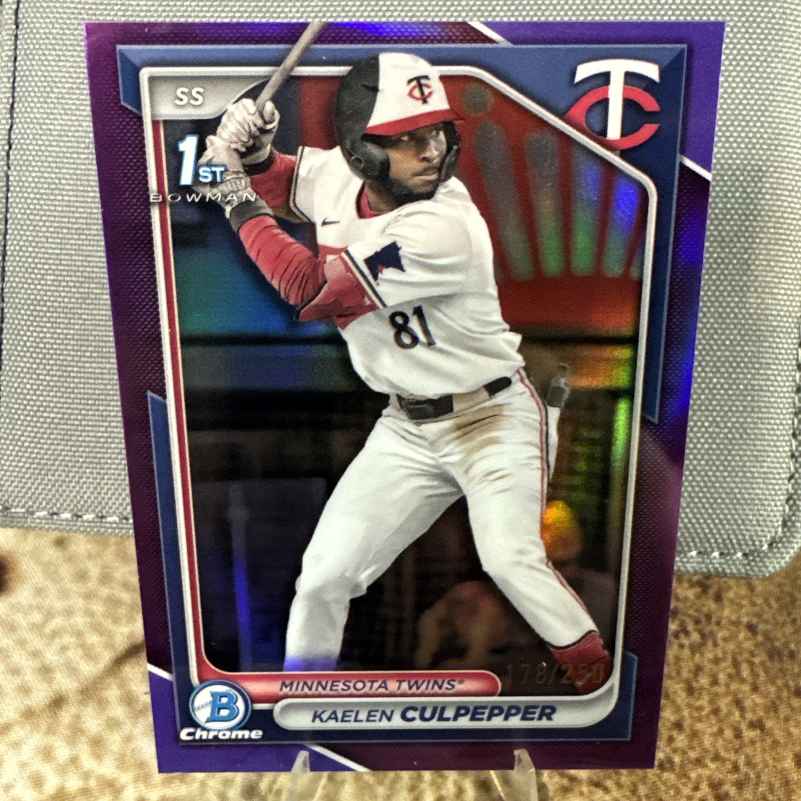 2024 Bowman Draft - Chrome Kaelen Culpepper #BDC-98 Purple Refractor /250 (RC)