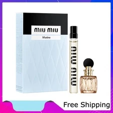 Miu Miu Mini Miutine Eau De Parfum Perfume Duo Gift Set, New