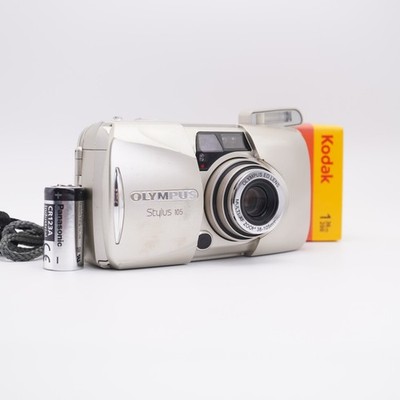 Olympus Stylus 105 MJU III 35mm Film Camera 38 105mm Zoom Tested Working + Film
