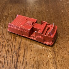 Vintage MIDGETOY Diecast Red Fire Engine Truck 3" Open Top