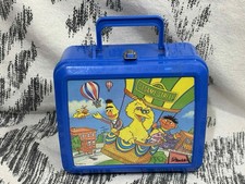 Vintage 80s Aladdin Sesame Street Lunchbox Big Bird, Bert  Ernie