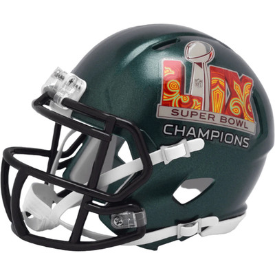 Philadelphia Eagles Super Bowl 59 Champions Riddell Mini Helmet