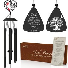 Memorial Wind Chimes, 36" Wind Chimes for Loss of Dad Mom, Loss of Father Sym...