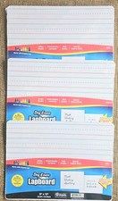 3 Bazic Dry Erase Lap Boards 9x12 Double Sided