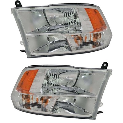 Pair Headlights Fits Ram 2500 SXT Crew 5.7L 2016 2017 2018 CH2519149 CH2518149