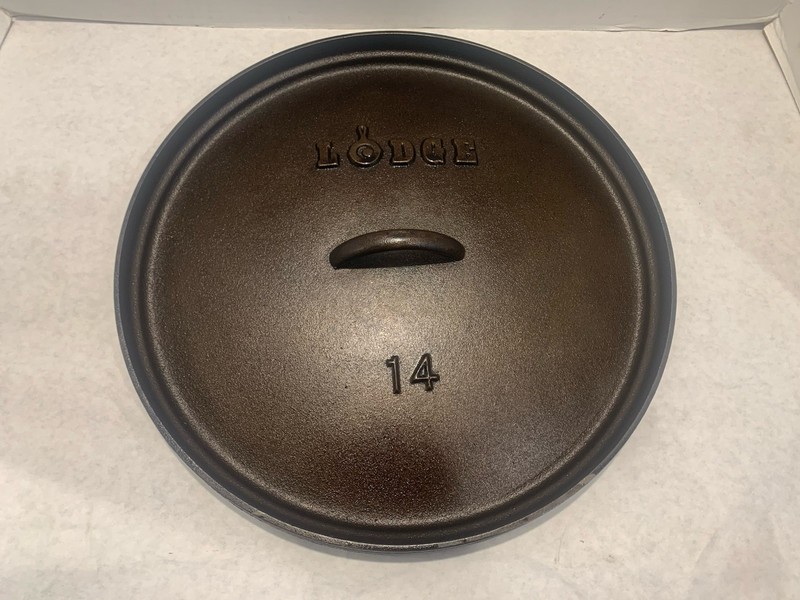 Refurbished Lodge #14 Cast Iron Dutch Oven Lid