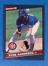 1986 Donruss Ryne Sandberg Baseball Card #67 Chicago Cubs Set Break